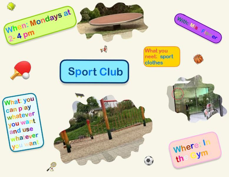 Clubs and hobbies at my dream school